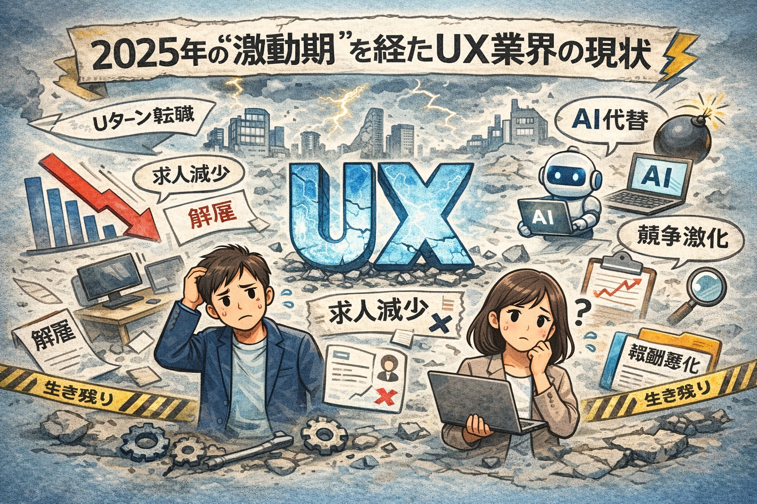 2025年度のUX業界振り返りのイメージ画像