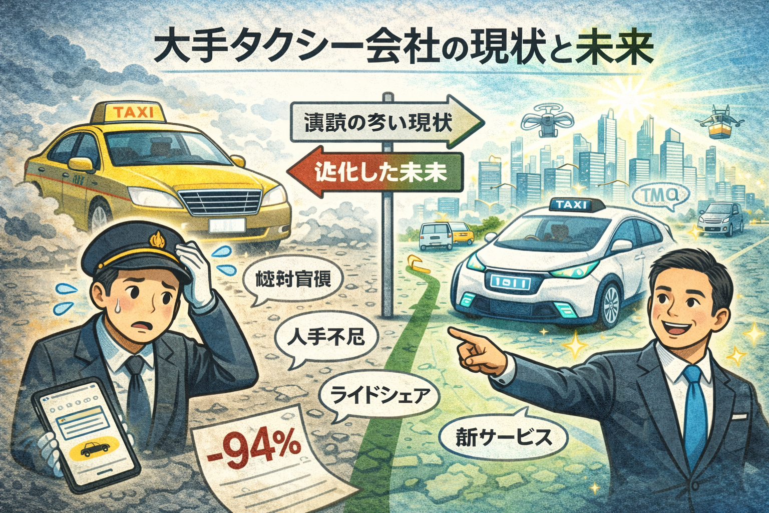 タクシー業界の未来予想図