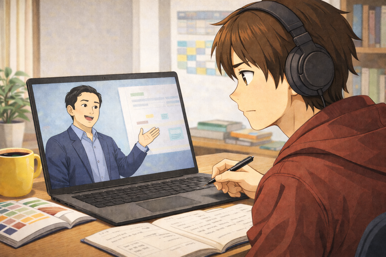 ウェビナーを聞いている私のイメージ画像